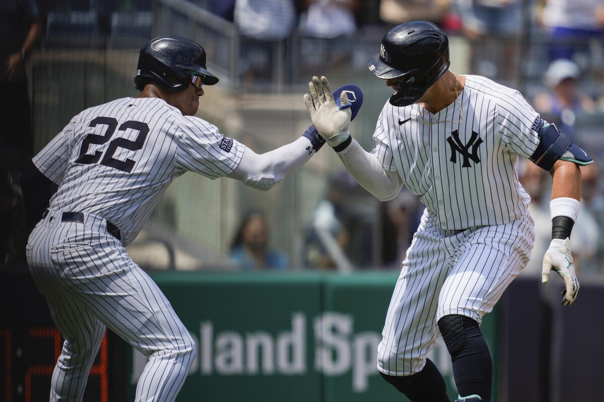 Le juge frappe son 41e circuit en MLB, Volpe et Grisham vont également profondément alors que les Yankees battent les Blue Jays 8-3